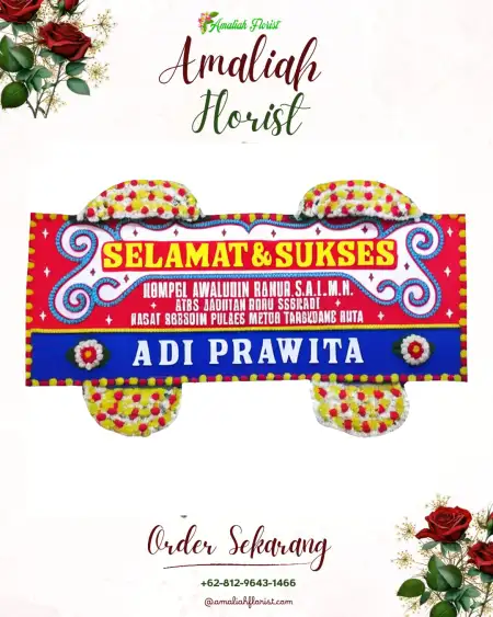 Papan Bunga Ucapan Selamat Belor